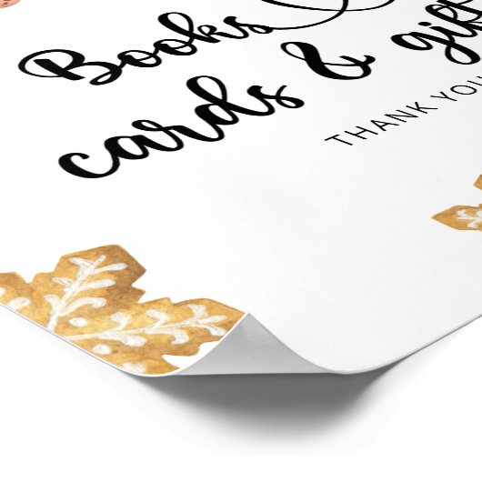 Gingerbread man - boeken kaarten en geschenken poster (Hoek)