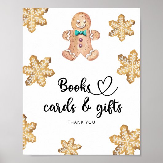 Gingerbread man - boeken kaarten en geschenken poster (Voorkant)