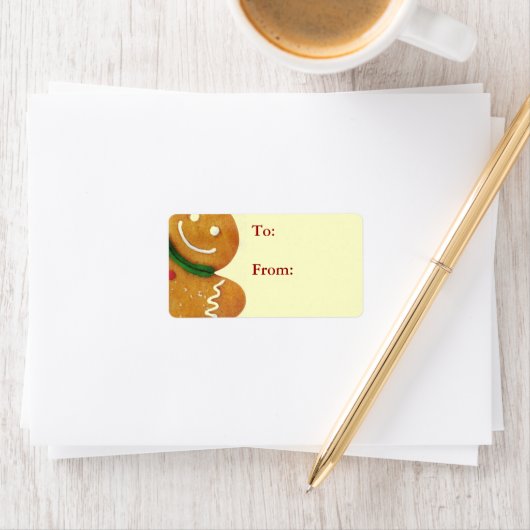 Gingerbread Man Cadeau Labels (Insitu)