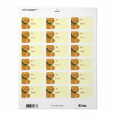 Gingerbread Man Cadeau Labels (Full Sheet)