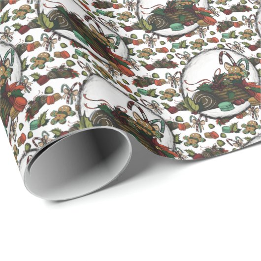 Gingerbread Man Cadeaupapier (Rol Hoek)