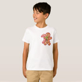GingerBread man, candy camera, Pixel Art  T-shirt (Voorkant volledig)