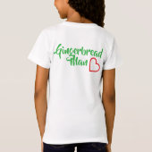 GingerBread man, candy cane, Pixel Art  T-shirt (Achterkant)