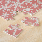 Gingerbread Man Candy Cane Sneeuwvlok Puzzel Kunst (Zijkant)
