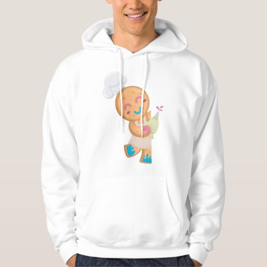 Gingerbread Man Chef Hoodie (Voorkant)