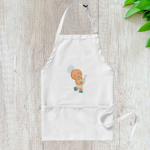 Gingerbread Man Chef Standaard Schort