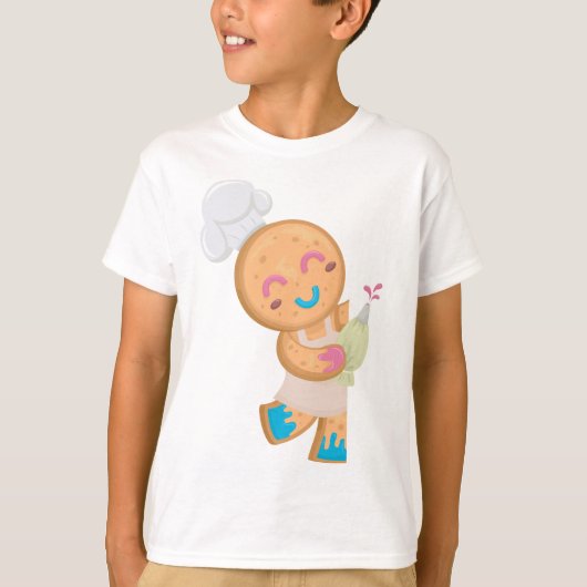 Gingerbread Man Chef T-shirt (Voorkant)