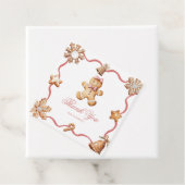 Gingerbread Man | Christmas Baby Shower Bedankjes Labels (In situ)