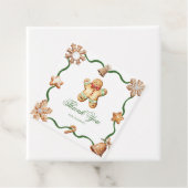 Gingerbread Man | Christmas Baby Shower Bedankjes Labels (In situ)