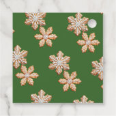 Gingerbread Man | Christmas Baby Shower Bedankjes Labels (Achterkant)