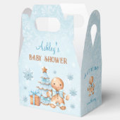 Gingerbread Man Christmas Baby shower Gable Bedankdoosjes (Geopend)
