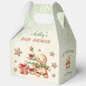 Gingerbread Man Christmas Boy Baby shower Groot Bedankdoosjes (Voorkant)