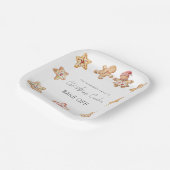 Gingerbread Man Christmas Cookie Bake Off Party Papieren Bordje (Gebogen)