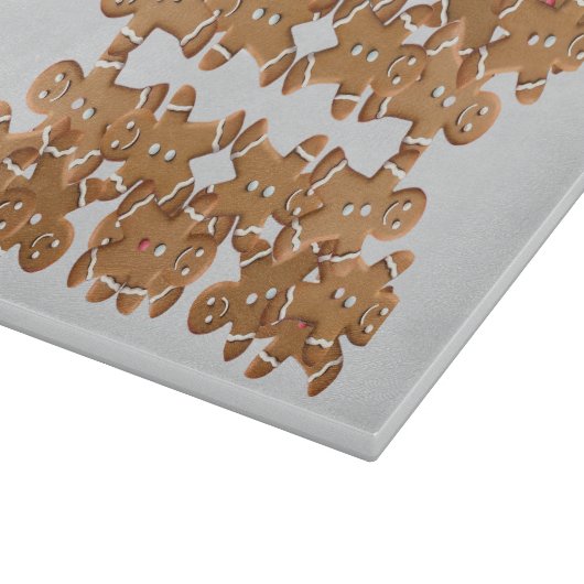 Gingerbread Man Christmas Cookie Holiday Baking  Snijplank (Hoek)