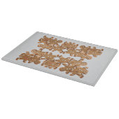 Gingerbread Man Christmas Cookie Holiday Baking Snijplank (Hoek)