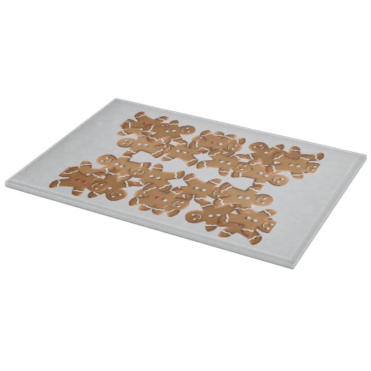 Gingerbread Man Christmas Cookie Holiday Baking Snijplank (Hoek)