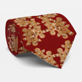 Gingerbread Man Christmas Cookie Holiday Baking  Stropdas (Opgerold)