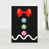 Gingerbread Man Christmas Costume Cookie Baking  Kaart (Voorkant)