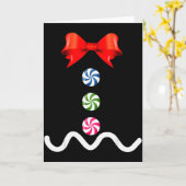 Gingerbread Man Christmas Costume Cookie Baking  Kaart (Gele Bloem)