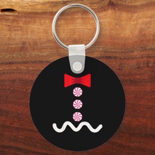 Gingerbread Man Christmas Costume Cookie Baking Sleutelhanger (Voorkant)