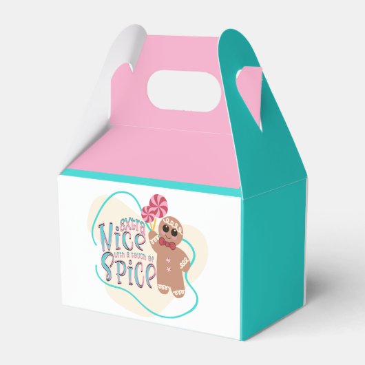 Gingerbread Man Christmas Favoriete Boxen Bedankdoosjes (Achterkant)