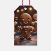 Gingerbread Man Christmas Holiday Gift Label Cadeaulabel (Voorkant)