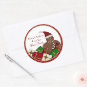 Gingerbread Man Christmas Labels (Envelop)