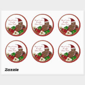 Gingerbread Man Christmas Labels (Vel)