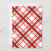 Gingerbread Man Christmas Letter to Santa  Kaart (Achterkant)