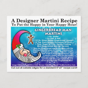 Gingerbread Man Christmas Martini Recept Briefkaar Briefkaart