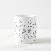 Gingerbread Man Christmas Mug – Simple Holiday Des Koffiemok (Center)