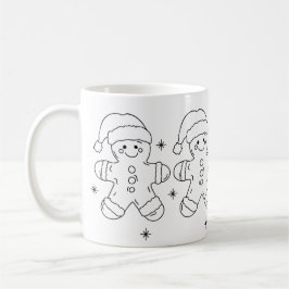 Gingerbread Man Christmas Mug – Simple Holiday Des Koffiemok