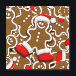 Gingerbread Man Christmas Santa Claus Throw Pillow<br><div class="desc">Cute and Festive Christmas,  Gingerbread Man Cookie with Santa Claus Red Beanie and Boots Happy and smiling Vector Character isolated on white. Original Vector Hi Resolution/Hi Quality Graphic Art Design Copyright BluedarkArt TheChameleonArt.</div>