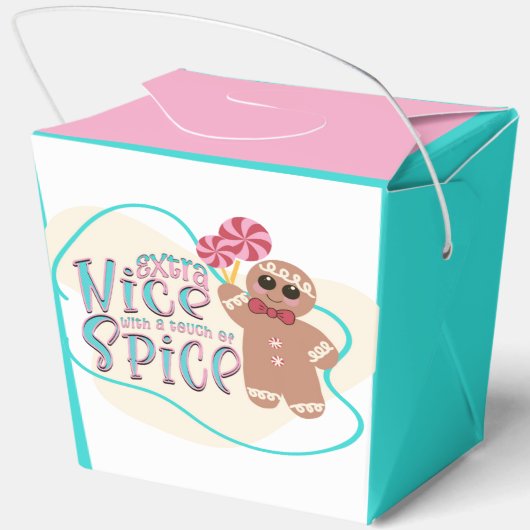 Gingerbread Man Christmas Treat Box Bedankdoosjes (Achterkant)