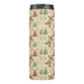 Gingerbread Man & Christmas Trees Custom Thermosbeker (Achterkant)