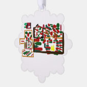 Gingerbread Man Christmasy Ornament Kaart (Links)