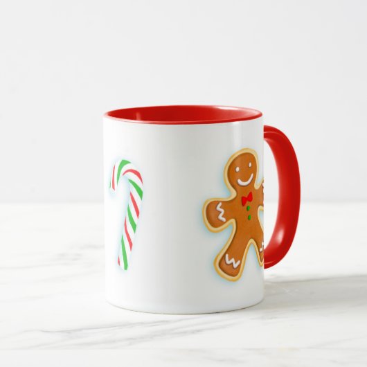Gingerbread Man Classic Mok, 11 oz Mok (Voorkant rechts)