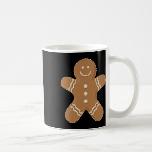Gingerbread Man Cookie Biscuit Fun Food Christmas  Koffiemok (Rechts)