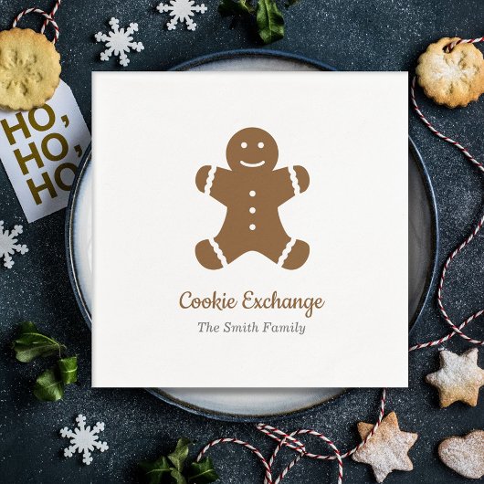 Gingerbread Man Cookie Exchange Servet