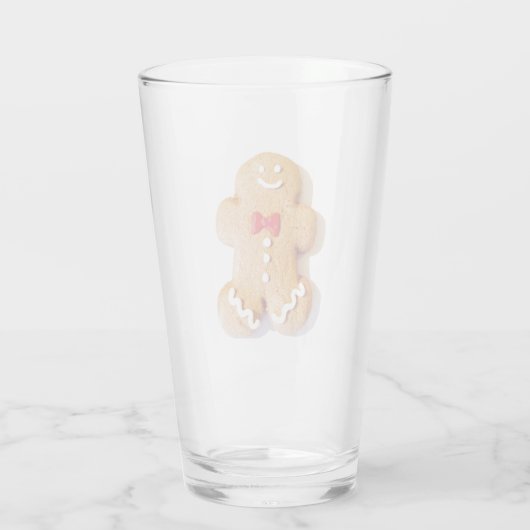 Gingerbread Man Cookie Holiday 4Stella Glas (Achterkant)
