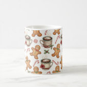 Gingerbread man cookie Hot Chocolate Holiday gift  Koffiemok (Center)