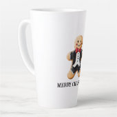 Gingerbread Man Cookie in Tuxedo Latte Mok (Linkerhoek)