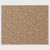 Gingerbread Man Cookie Kerstmis vakantie bakken Cadeaupapier (Vlak)