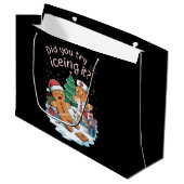 Gingerbread Man Cookie Lelijke Trui Oh Snap Xmas Groot Cadeauzakje (Voorkant Gekanteld)