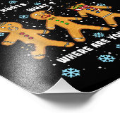 Gingerbread Man Cookie My Butt doet veel pijn met  Foto Afdruk (Hoek)