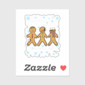 Gingerbread Man Cookie My Butt doet veel pijn met  Sticker (Vel)