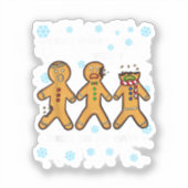 Gingerbread Man Cookie My Butt doet veel pijn met  Sticker (Voorkant)