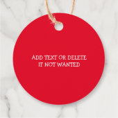 Gingerbread Man Cookie Sneeuwvlokken Vrolijk Kerst Bedankjes Labels (Achterkant)