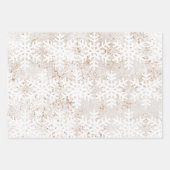 Gingerbread Man Cookie Snowflake Holiday Bake Pink Inpakpapier Vel (Voorkant 2)