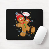 Gingerbread Man Cookie Ugly Sweater Oh Snap Christ Muismat (Met muis)